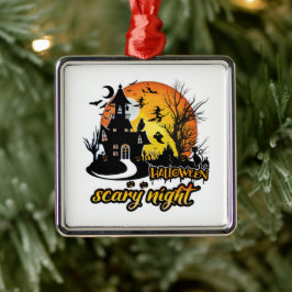Halloween Scary Night Julgransprydnad Metall