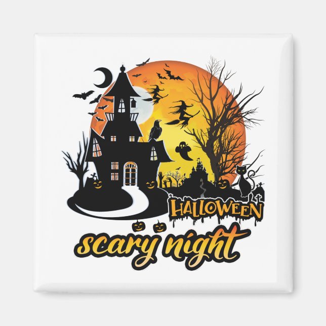 Halloween Scary Night Magnet (Framsidan)