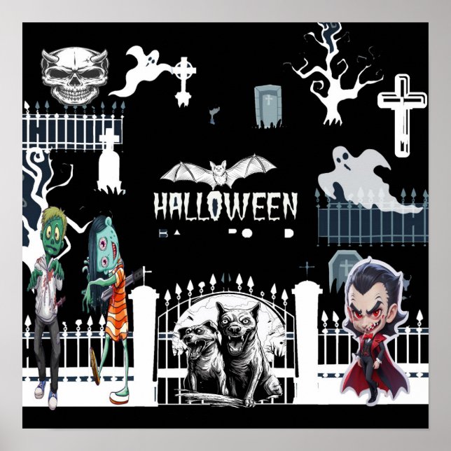 Halloween Scary Night Poster (Framsidan)