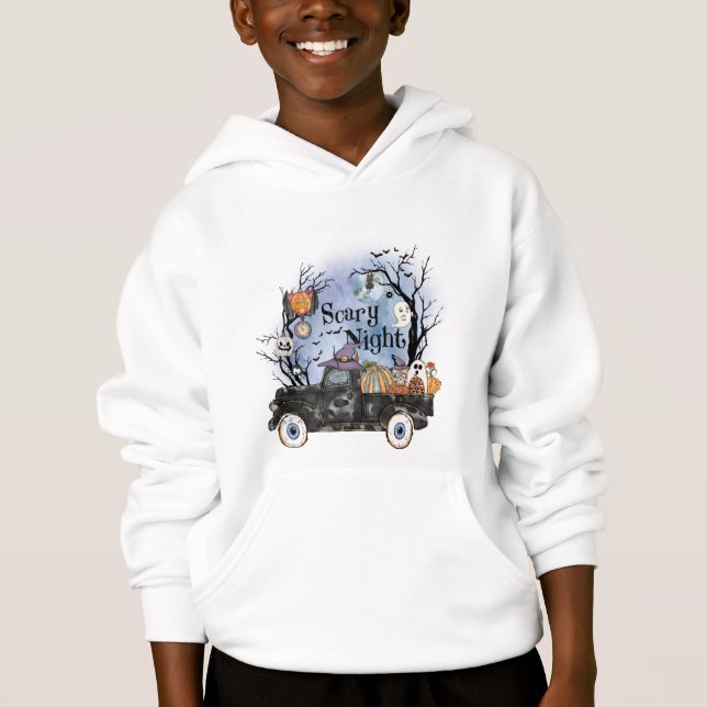 Halloween Scary Night T Shirt (Framsida)