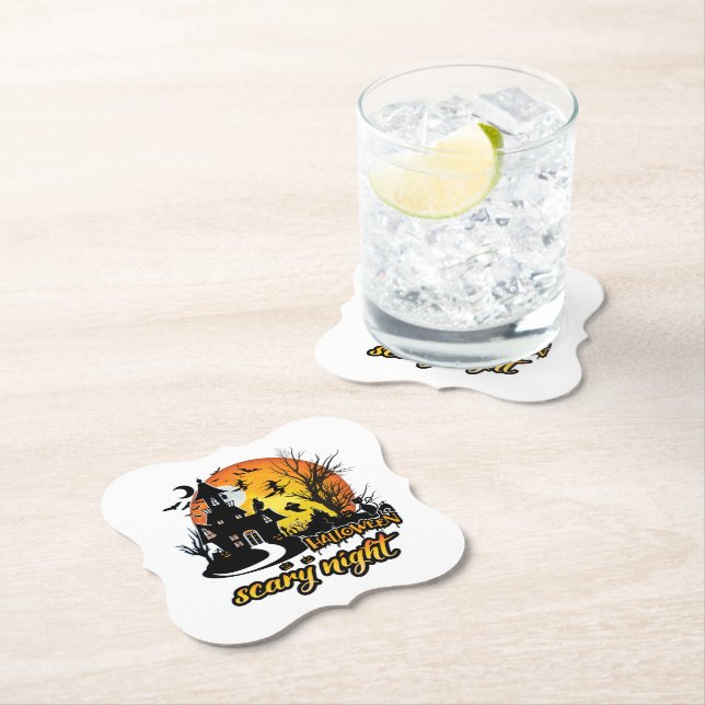 Halloween Scary Night Underlägg Papper (Insitu)