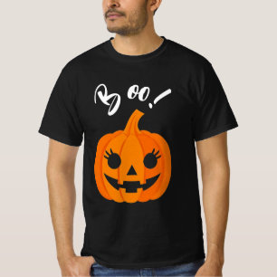 Halloween Scary Orange Jack-O-Lantern Anpassningsb T Shirt