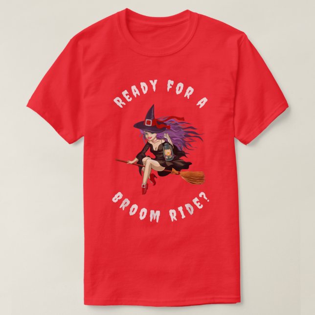 Halloween Scary Pumpkin Head Witch T Shirt (Design framsida)