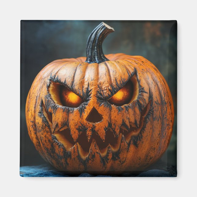 Halloween Scary Pumpkin Magnet (Framsidan)