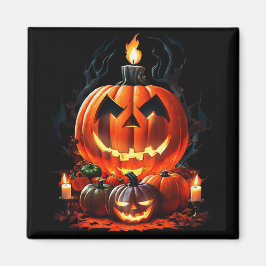 Halloween Scary Pumpkin Magnet
