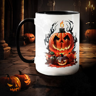 Halloween Scary Pumpkin Mugg