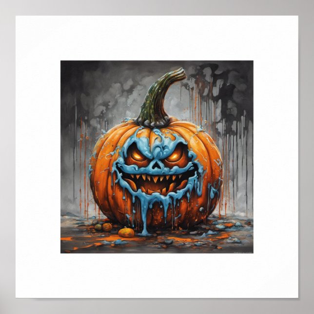 Halloween Scary Pumpkin Poster (Framsidan)