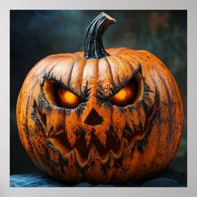 Halloween Scary Pumpkin Poster (Framsidan)
