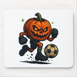 Halloween Scary Pumpkin Showing Soccer Skills Spoo Musmatta