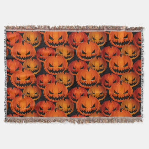 Halloween Scary Pumpkins Blanket Mysfilt
