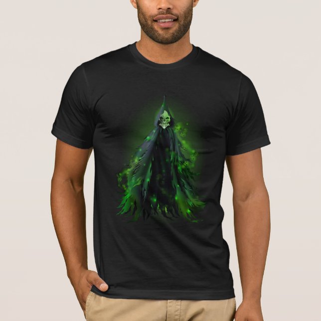 Halloween Scary Skeleton Reaper 1 T Shirt (Framsida)