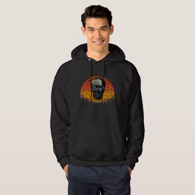HALLOWEEN SCARY SKULL HOODIE (Hel framsida)