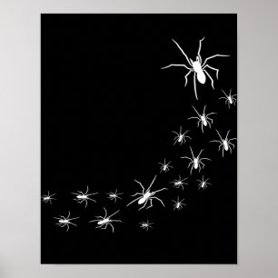 Halloween Scary Spider Spider Älskare Gift Idea Poster