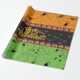 Halloween Scary Spindelnät Presentpapper