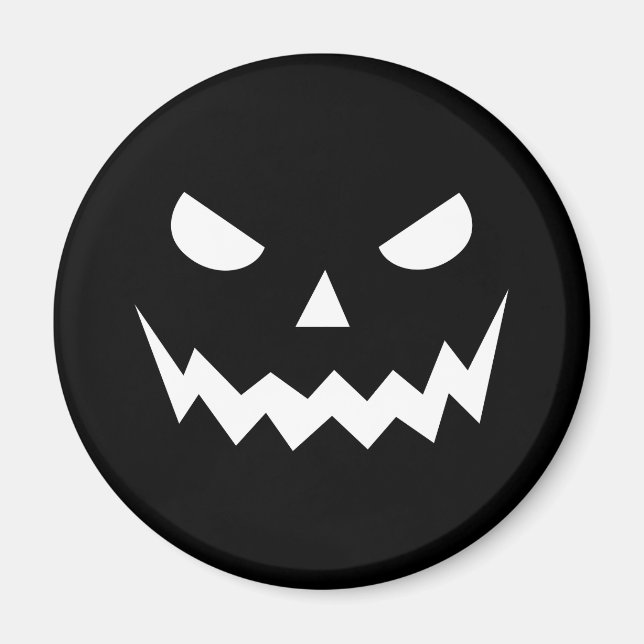 Halloween Scary Spooky Jack o lantern Pumpkin Ansi Magnet (Framsidan)