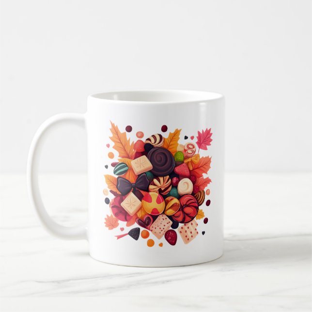 Halloween-scen Kaffemugg (Vänster)