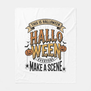 Halloween Scen Tröja Vintage Gravyr Pumpa De Fleecefilt
