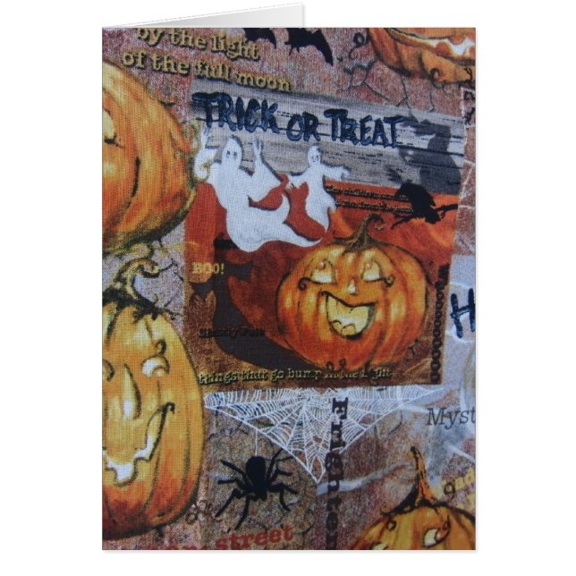 Halloween Scene Hälsningskort (Framsidan)