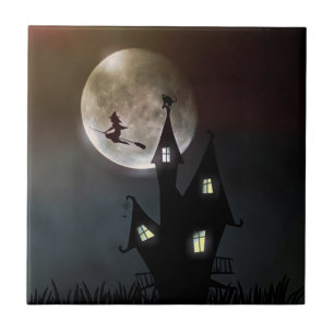 Halloween Scene Kakelplatta