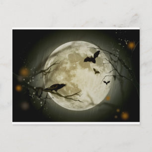 Halloween Scene Vykort