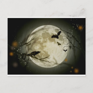 Halloween Scene Vykort