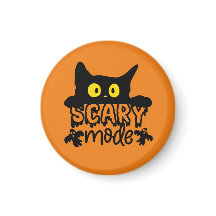 Halloween-scenläge Skrämt katt