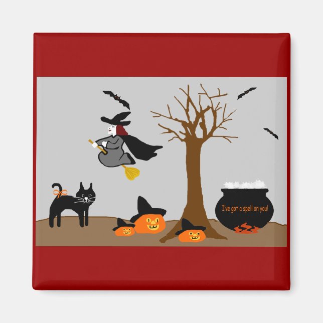 Halloween-scenmagnet Magnet (Framsidan)