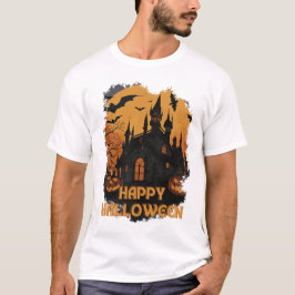 Halloween-Schloss unter Mondlicht T Shirt