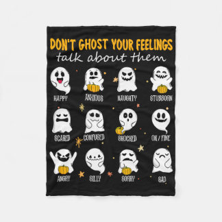 Halloween School Counselor Ghost din Feelin Fleecefilt