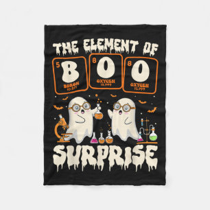 Halloween Science Ghost Lärare Elementet Av Förvån Fleecefilt