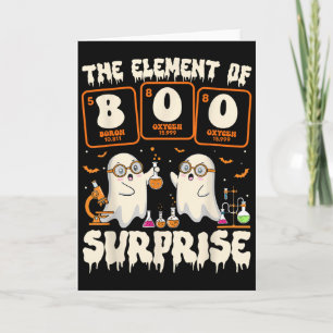 Halloween Science Ghost Lärare Elementet Av Förvån Kort