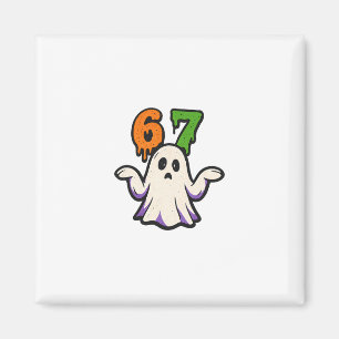 Halloween Scp 67 Sött Spöke Meme Sex Sju Kostym Magnet