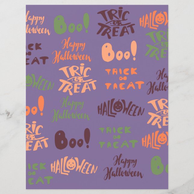 Halloween Scrapbookpapper (Framsida)