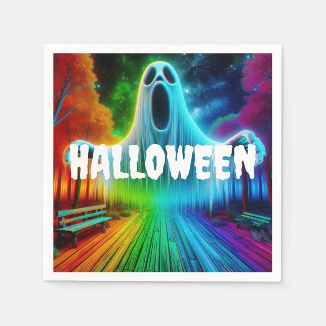 Halloween Screaming Ghost Pappersservett (Framsidan)