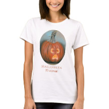 Halloween Screaming Jack o lantern Pumpkin Pastel