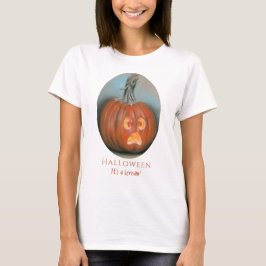 Halloween Screaming Jack o lantern Pumpkin Pastel T Shirt