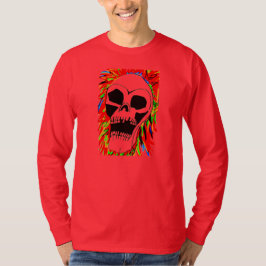 HALLOWEEN SCREAMING SKULL shirt Tee