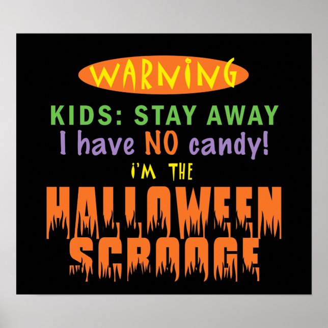 HALLOWEEN SCROOGE POSTER (Framsidan)