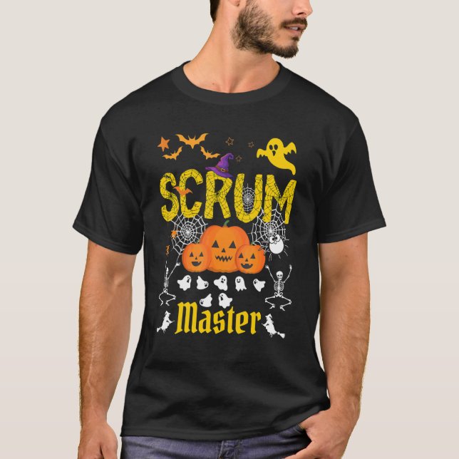 Halloween Scrum Master-certifiering T Shirt (Framsida)
