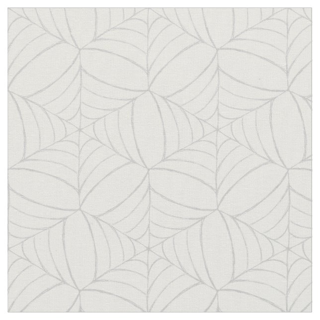 Halloween Seamless Cobwebs Geometric Mönster Funny Tyg (Närbild)