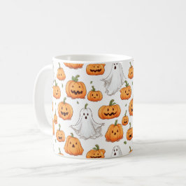 Halloween Seamless Mönster Kaffemugg