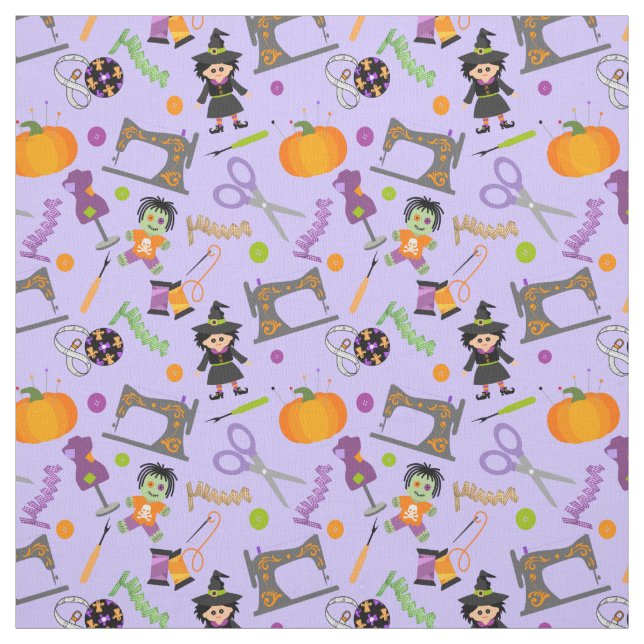 Halloween Seamstress Sewing Notions Tyg (Provkarta)