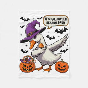 Halloween Season Bruh Funny Goose Costume Spo Fleecefilt