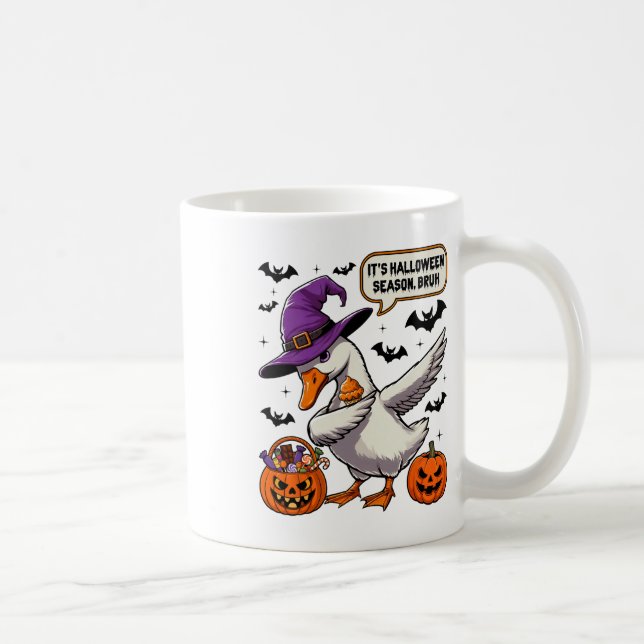 Halloween Season Bruh Funny Goose Costume Spo Kaffemugg (Höger)