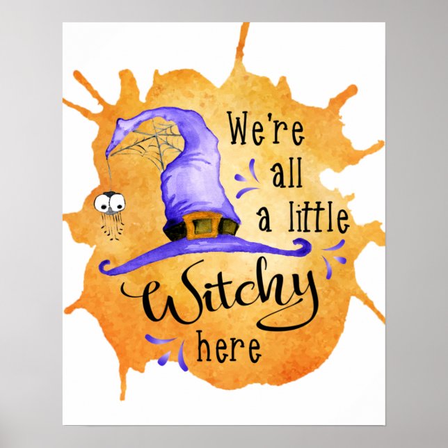 Halloween Season Funny Witch Say Poster (Framsidan)