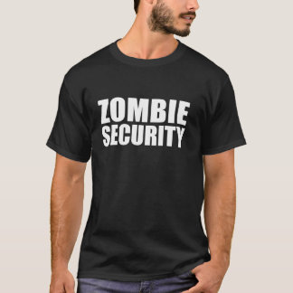 Halloween Security Vuxen Costume Pappa Zombie Secu T Shirt