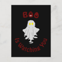 Halloween Semesterkort | Boo iakttar Dig