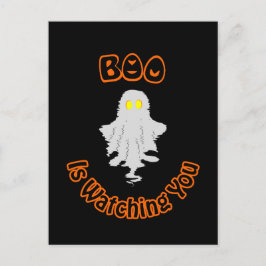 Halloween Semesterkort | Boo iakttar dig Helg Vykort