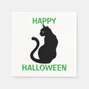 Halloween servett/svart katt pappersservett