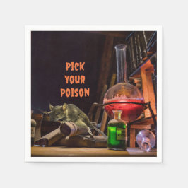 Halloween Servetter För Cocktail, Välj Ditt Gift